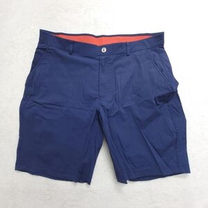 Redvanly Men’s Hanover Admiral Blue 9 Inch Pull-On Stretch Golf Shorts Size L